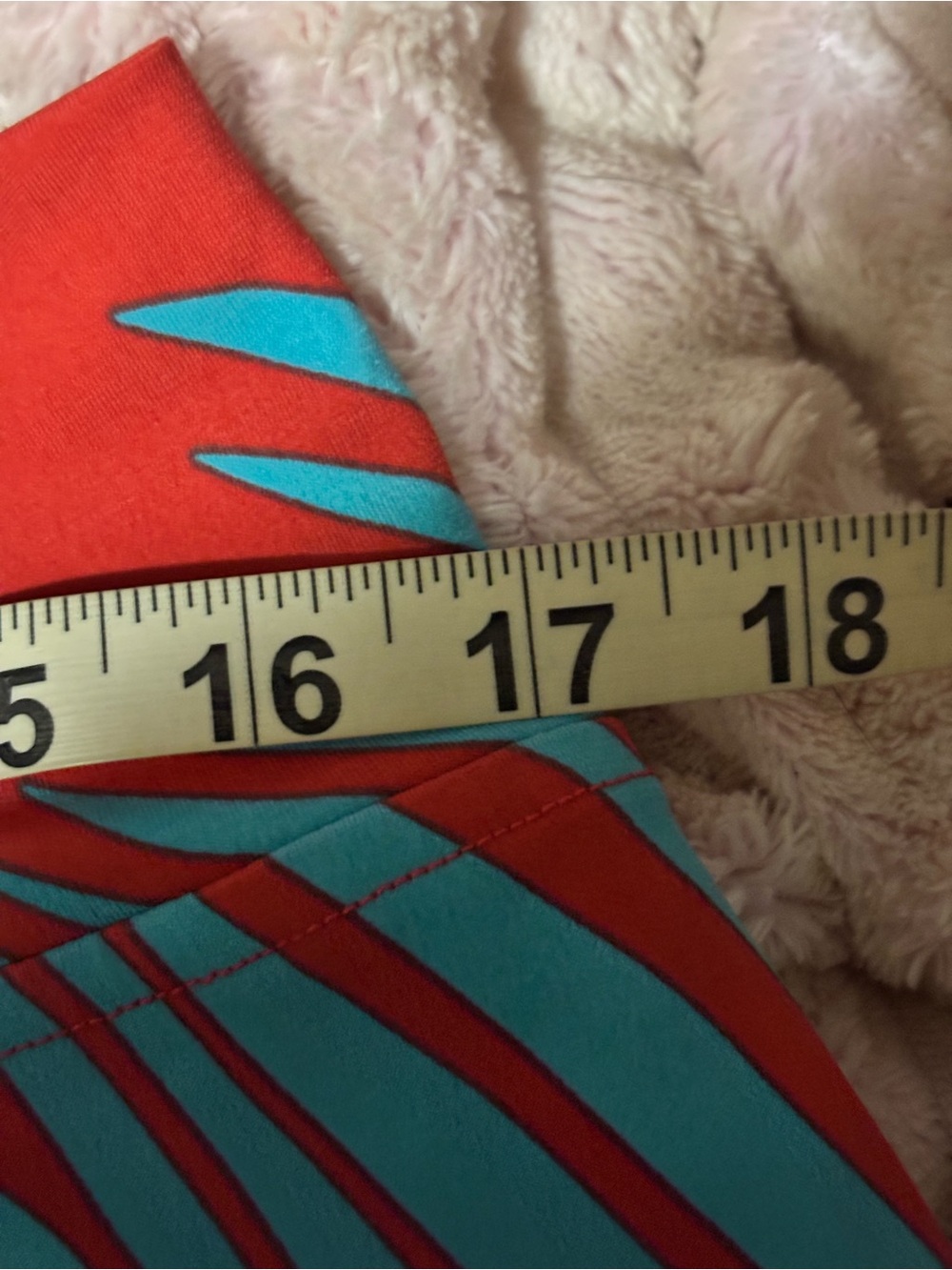 Kim & Co Tropical Palm Print Maxi Skirt Papaya Turquoise XL Made in Canada - Picture 6 of 7